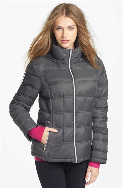 michael kors packable down coat with hood|Michael Kors removable hood coats.